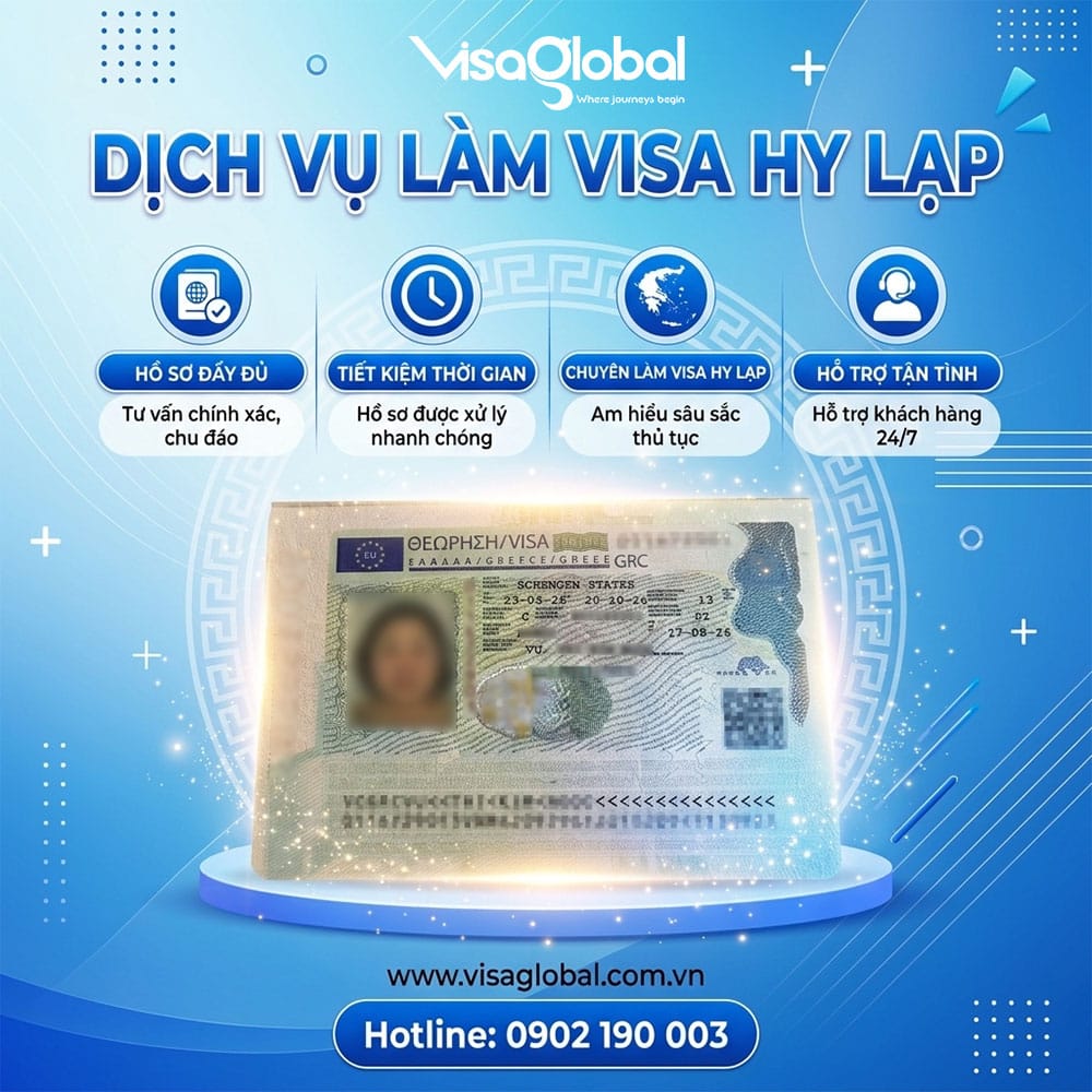 Dịch vụ làm visa Hy Lạp trọn gói và uy tín